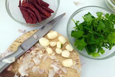 Clase privada de cocina casera tradicional tailandesa en Bangkok