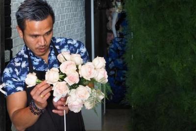 Una entrega floral sorpresa