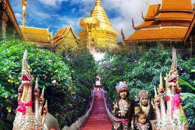 Wat Doi Suthep & White Meo (Hmong) Hilltribe
