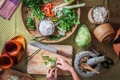 Travelling Spoon Pad Ensalada tailandesa y de papaya Clase de coc