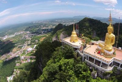 Recorrido por la ciudad de Krabi con Buda reclinado, Templo de l  Recorrido por la ciudad de Krabi con Buda reclinado, Templo de l