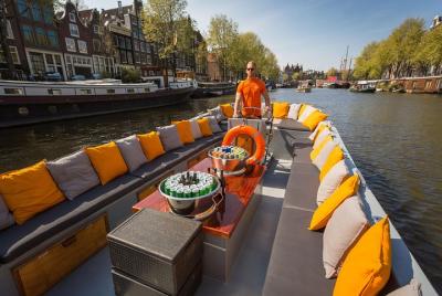 Crucero privado por el canal de Amsterdam con bebidas