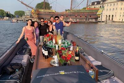 Crucero de lujo por el canal de Ámsterdam con BAR ABIERTO DE 1 HO