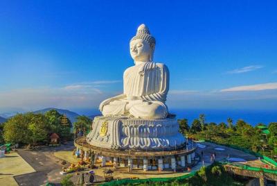 Hermoso recorrido por la ciudad de Phuket, turismo y mercado de f