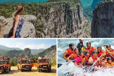 Excursión de un día a Tazi Kanion Safari y rafting en aguas brava