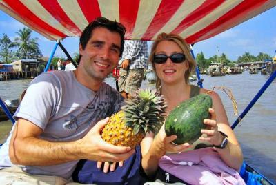 Tour grupal de lujo de día completo en el delta del Mekong en Cai
