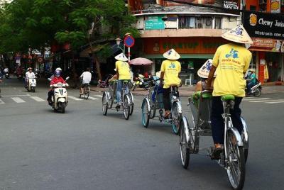 Cyclo Tour de medio día en la ciudad de Ho Chi Minh