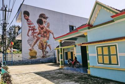 Visitando el pueblo mural de Tam Thanh - Monumento a la Madre Jue Visitando el pueblo mural de Tam Thanh - Monumento a la Madre Jue