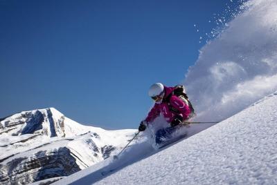 Relajándose con la congelación de Shahdag