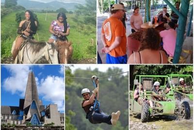 5 tours en 1 - Cabalgatas / City Tour / Granja de Cacao / Zipline
