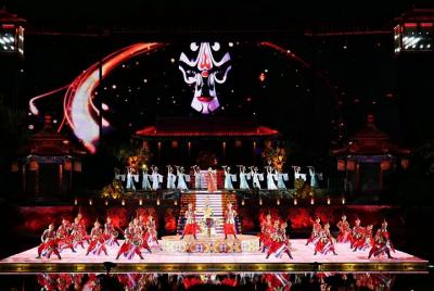 Paquete de cena y espectáculo de danza: boleto para la canción de