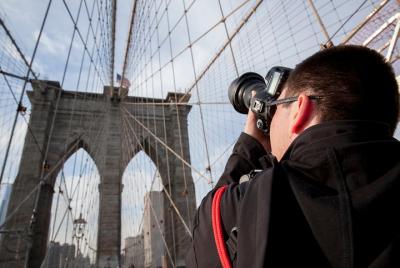 Recorrido fotográfico por el puente de Brooklyn con vistas al hor Recorrido fotográfico por el puente de Brooklyn con vistas al hor
