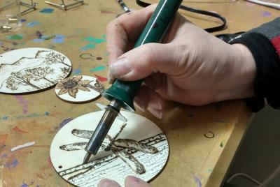 Clase de quema de madera de priografía Clase de quema de madera de priografía