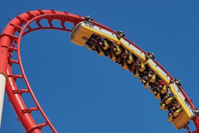 The Big Apple Coaster en el New York New York Hotel and Casino The Big Apple Coaster en el New York New York Hotel and Casino