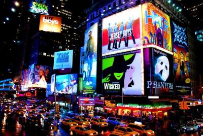 Distrito de teatros de Broadway para grupos pequeños y Times Squa Distrito de teatros de Broadway para grupos pequeños y Times Squa