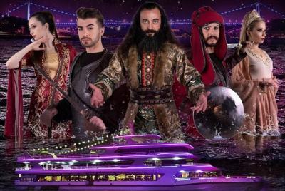 Escenario dramático otomano de Alaturca Show & Dinner Cruise (sin