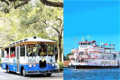Combo Savannah Land & Sea: City Sightseeing Trolley Tour con cruc Combo Savannah Land & Sea: City Sightseeing Trolley Tour con cruc