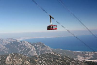 Viaje en teleférico de Olympos