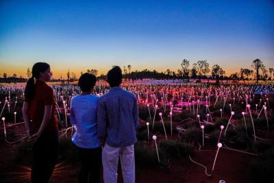 Tour al amanecer del campo de luz de Uluru (Ayers Rock) Tour al amanecer del campo de luz de Uluru (Ayers Rock)