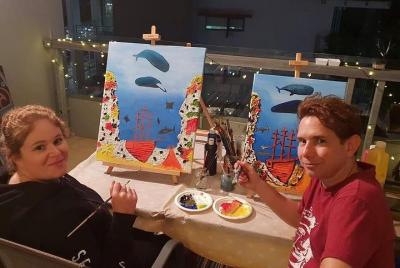 Clases de pintura y sorbo de arte Clases de pintura y sorbo de arte