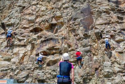 Escalada en el Kangaroo Point Cliffs en Brisbane