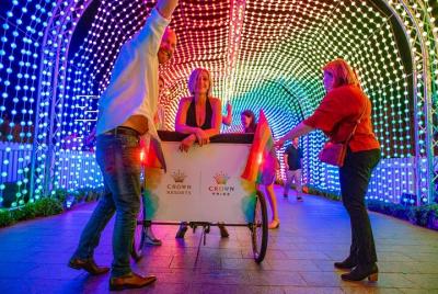 Tour de luces navideñas en rickshaw en Perth