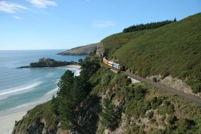 El viaje en tren Seasider desde Dunedin El viaje en tren Seasider desde Dunedin