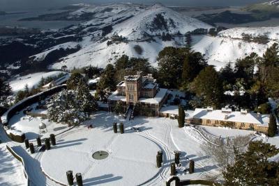 Castillo de Larnach y jardines de Dunedin invierno Castillo de Larnach y jardines de Dunedin invierno