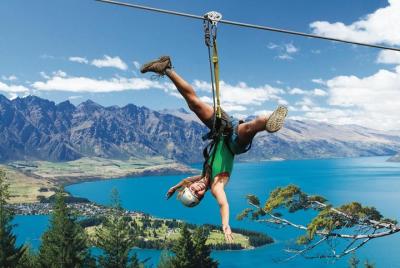 Excursión en tirolina en Queenstown. Excursión en tirolina en Queenstown.