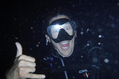 Buceo de buceo por la noche!