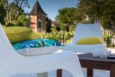 Aperitivo en el castillo francés