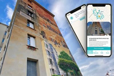 Tour con audioguía del barrio de los Estados Unidos y paredes pintadas Tour con audioguía del barrio de los Estados Unidos y paredes pintadas