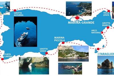 Capri: Excursión en barco, entradas prioritarias y Blue Grotto (O