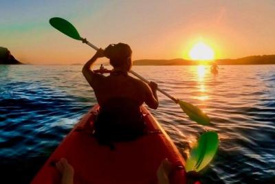 Tour en kayak al atardecer para grupos pequeños con música y cerv