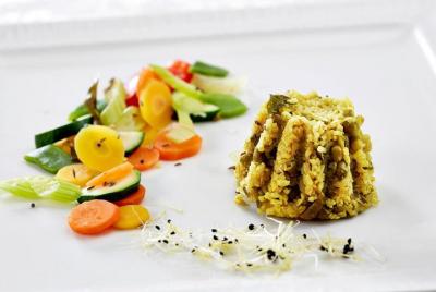 Almuerzo vegano o sin gluten