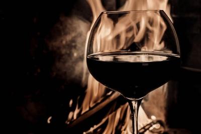 Cata de vinos y almuerzo de invierno junto a la chimenea