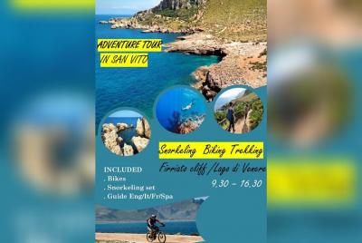 Tour en bicicleta y trekking por San Vito lo Capo con snorkel Tour en bicicleta y trekking por San Vito lo Capo con snorkel