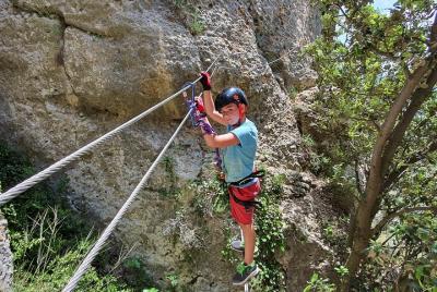 Escalando Via Ferrata principiantes
