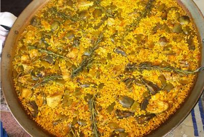 Clase de cocina en línea privada de paella española Clase de cocina en línea privada de paella española
