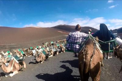 Excursión de safari en camello en Lanzarote en el Parque Nacional