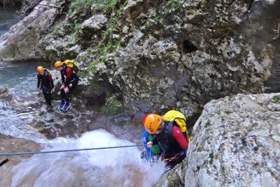 Aventura de barranquismo en Mallorca