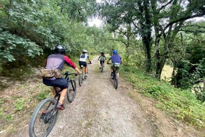 route mountain bike to lake riudecanyes& hermitage