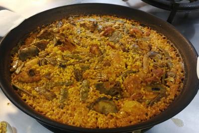 Clase de cocina virtual de paella valenciana