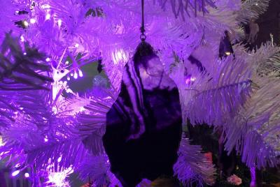 Visita autoguiada a la caverna con decoración navideña Make a Blu