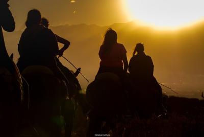 Cabalgata al atardecer