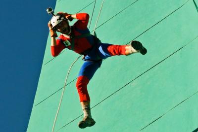 Urban Rush: rappel por un edificio en La Paz