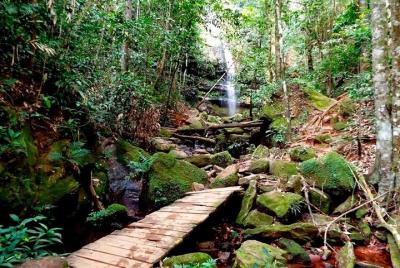 Cascada de Formiga, forúnculos y dunas de Jalapão con titanes de 