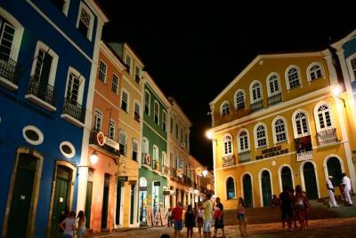 Pelourinho por la noche - Cena y espectáculo
