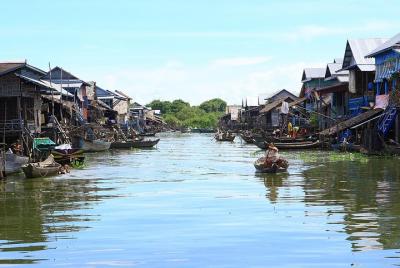 Crucero al atardecer en el río Mekong desde Phnom Penh