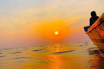 Estás listo ?? Atardecer en el barco Siem Reap al lago Tonle Sap 